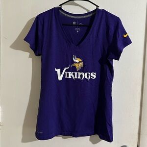 NFL Nike Minnesota Vikings v neck t shirt